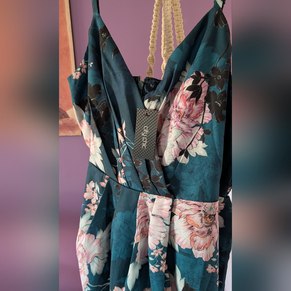 City Chic Jade Blossom Dress